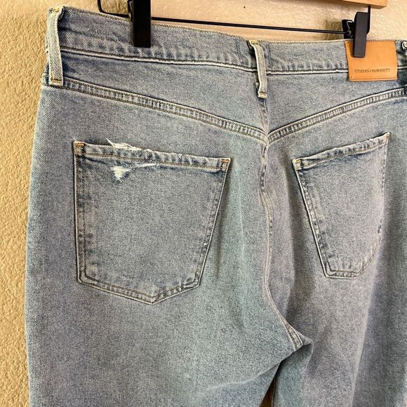 NEW Citizens of Humanity Jolene Womens 31 High Rise Straight Distressed - Picture 11 of 16